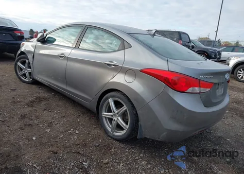 2013 Hyundai Elantra Limited from USA, damaged, VIN KMHDH4AE0DU516445